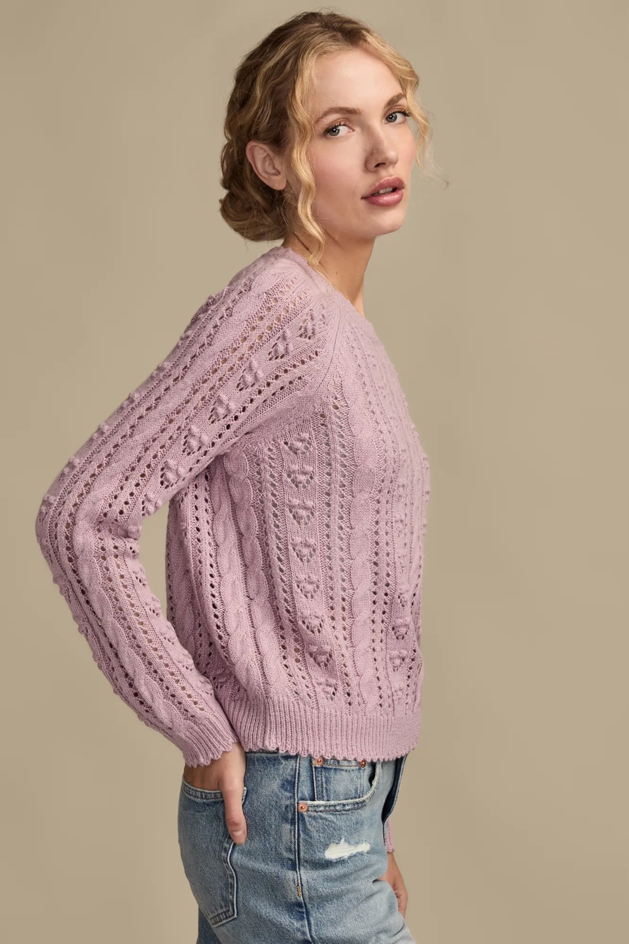 POINTELLE CREW SWEATER, image 4