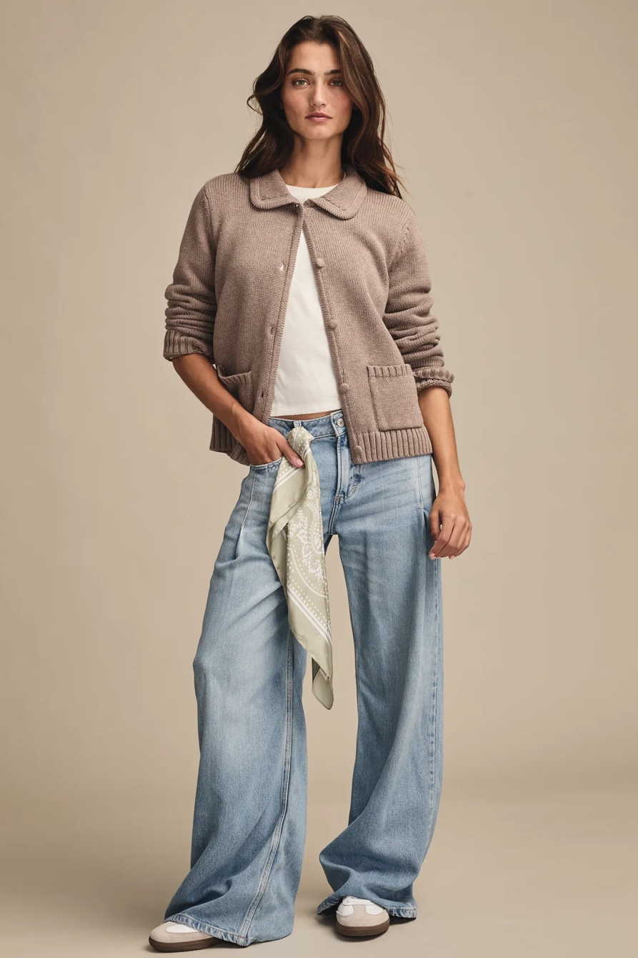 COLLARED BUTTON UP CARDIGAN SWEATER, image 5