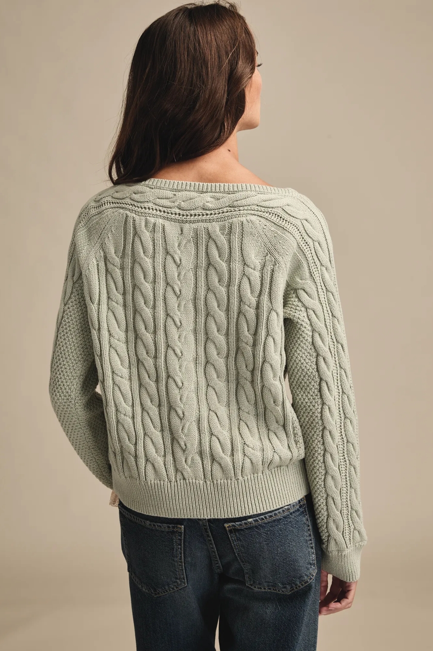 BOAT NECK CABLE SWEATER, image 3