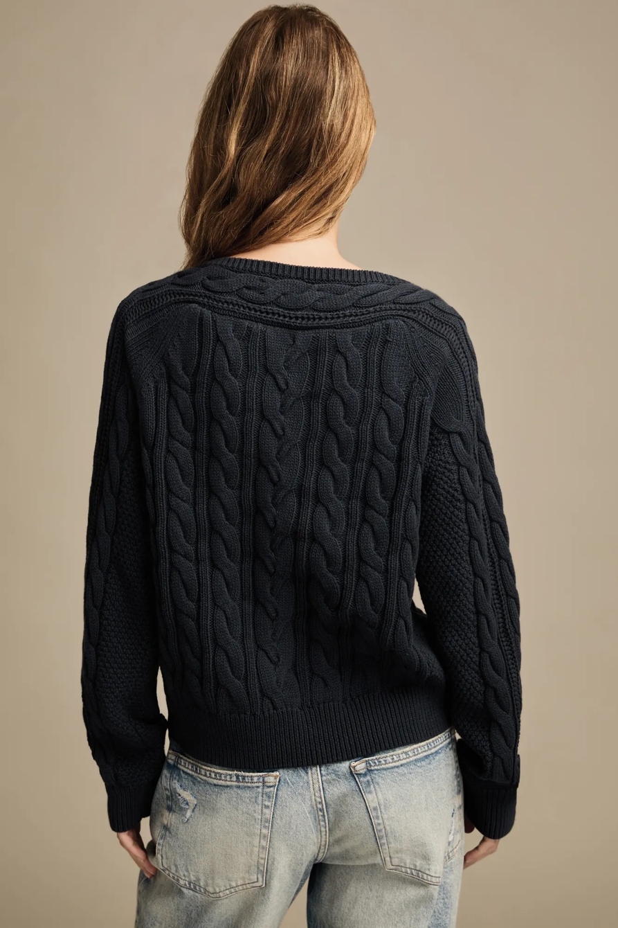 BOAT NECK CABLE SWEATER, image 3