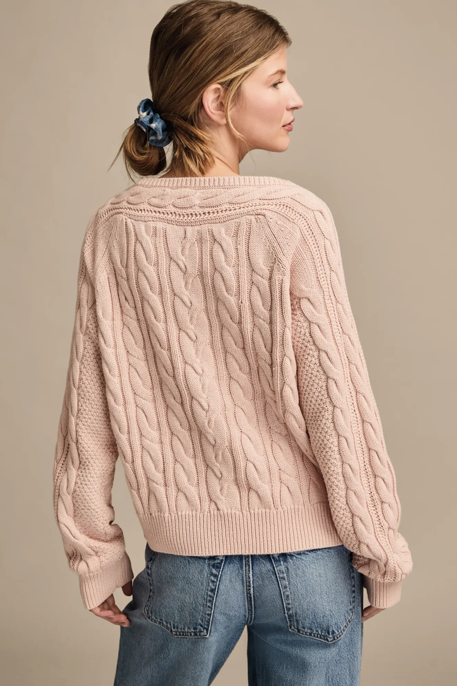 BOAT NECK CABLE SWEATER, image 3