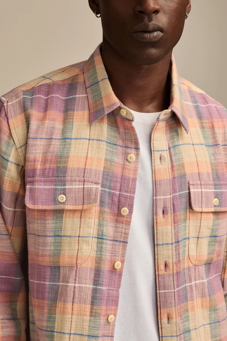 BIG SLUB PLAID UTILITY SHIRT, image 2