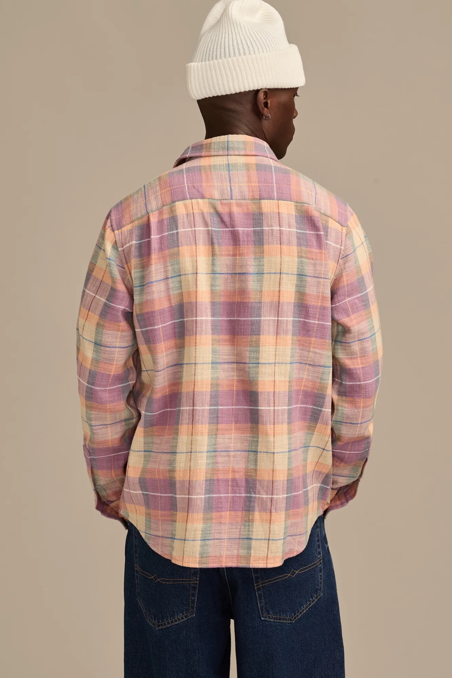 BIG SLUB PLAID UTILITY SHIRT, image 3