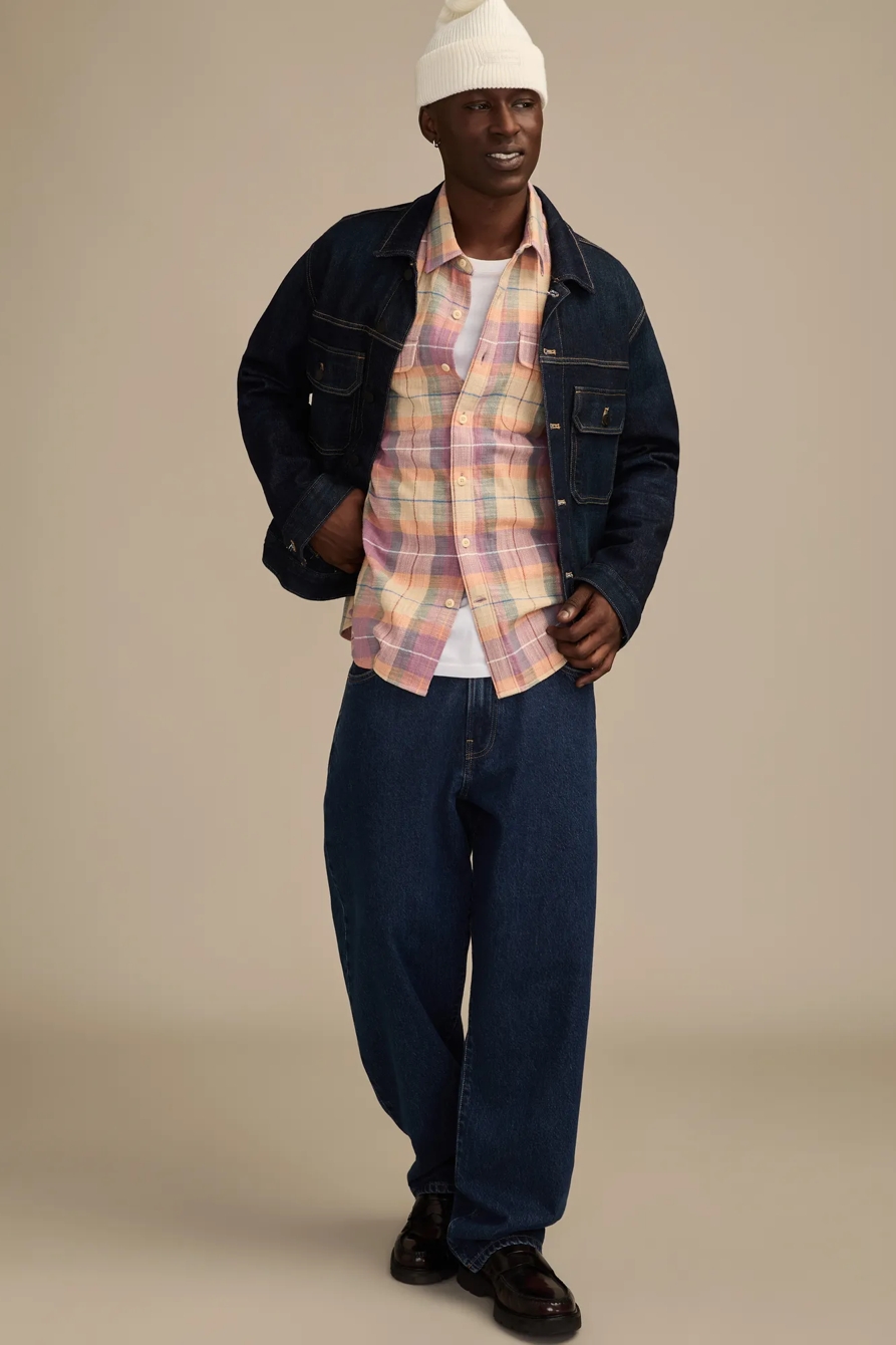 BIG SLUB PLAID UTILITY SHIRT, image 5