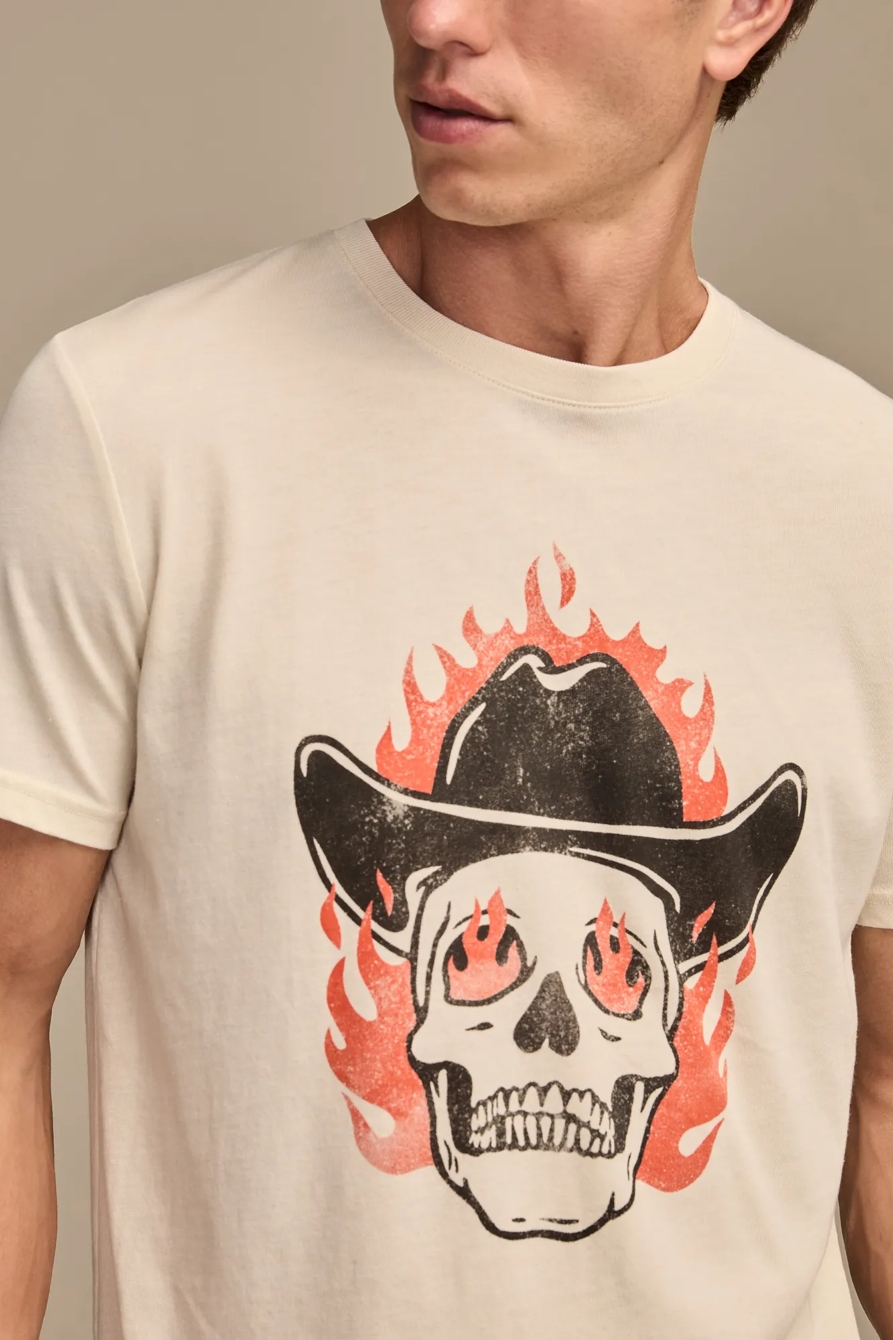 FLAMING SKULL TEE, image 2