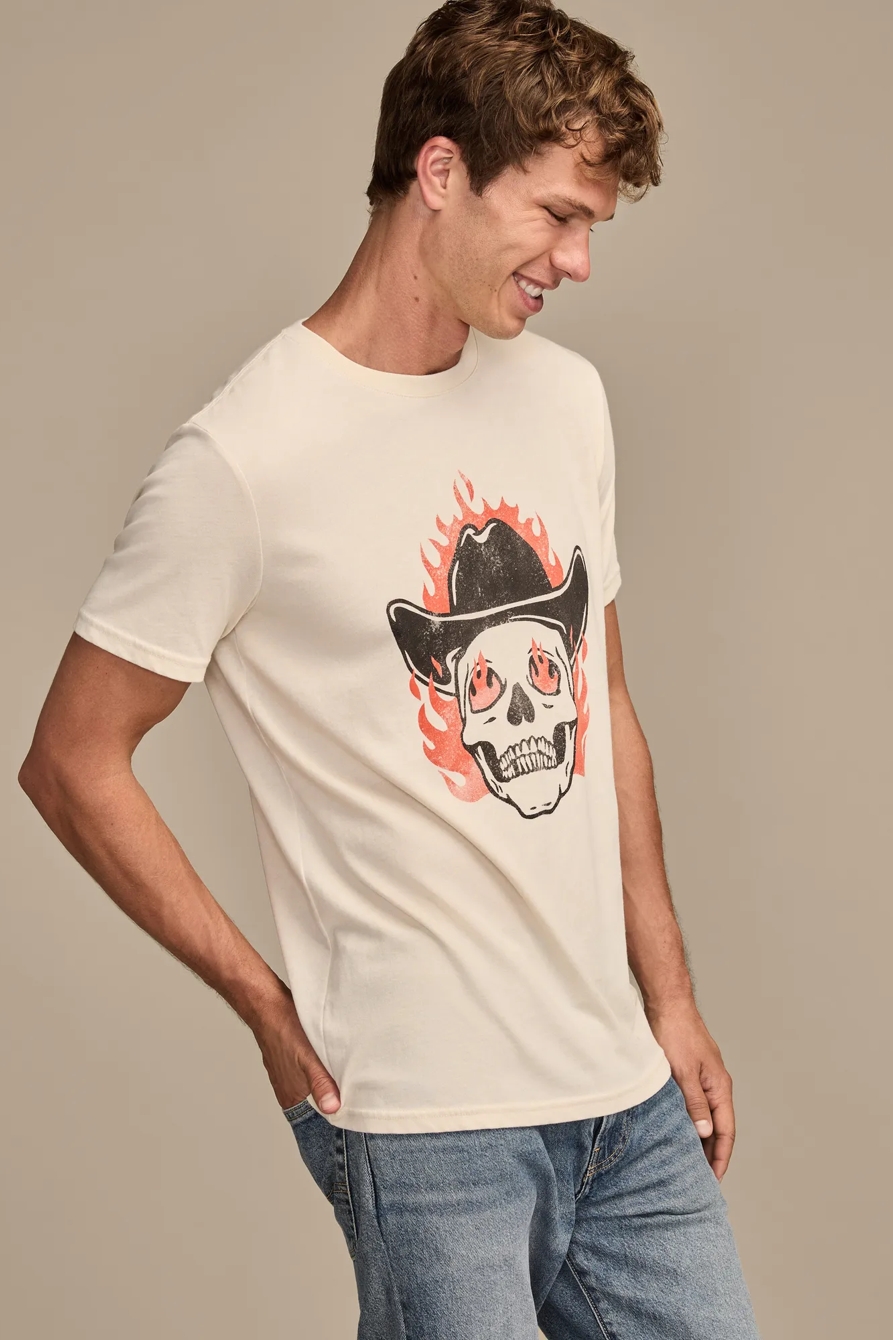 FLAMING SKULL TEE, image 4