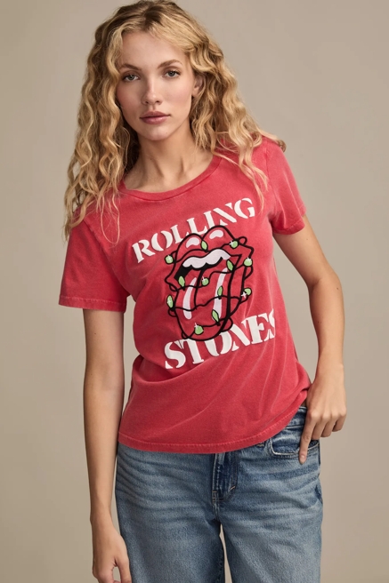 ROLLING STONES CHRISTMAS LIGHTS CLASSIC CREW, image 1