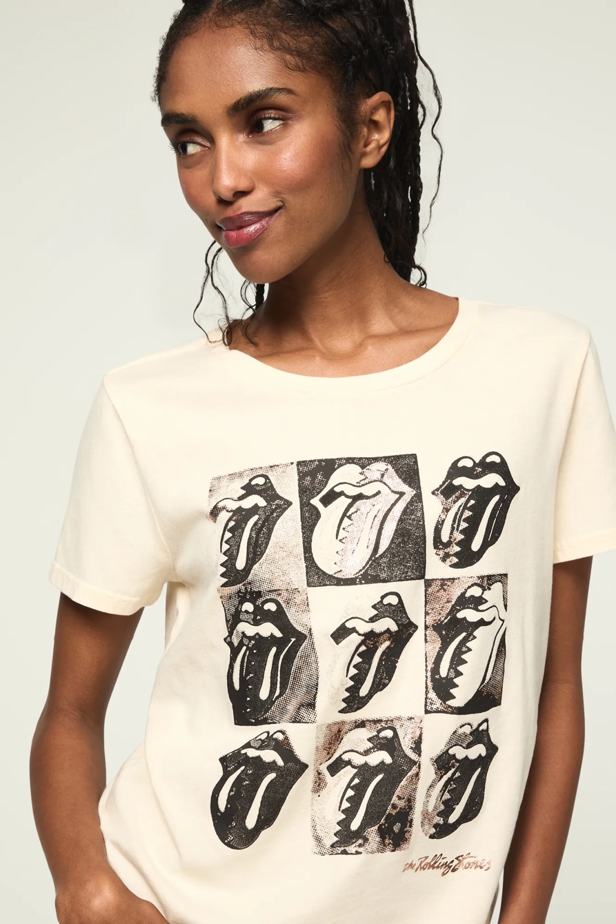 ROLLING STONES LIPS GRID CLASSIC CREW, image 2