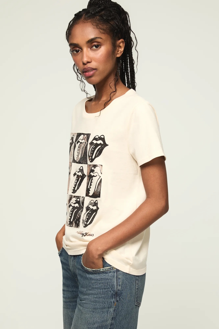 ROLLING STONES LIPS GRID CLASSIC CREW, image 4