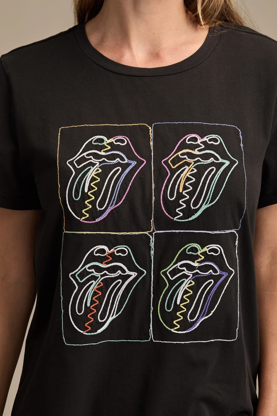 MULTI COLOR ROLLING STONES LIP CLASSIC CREW, image 2