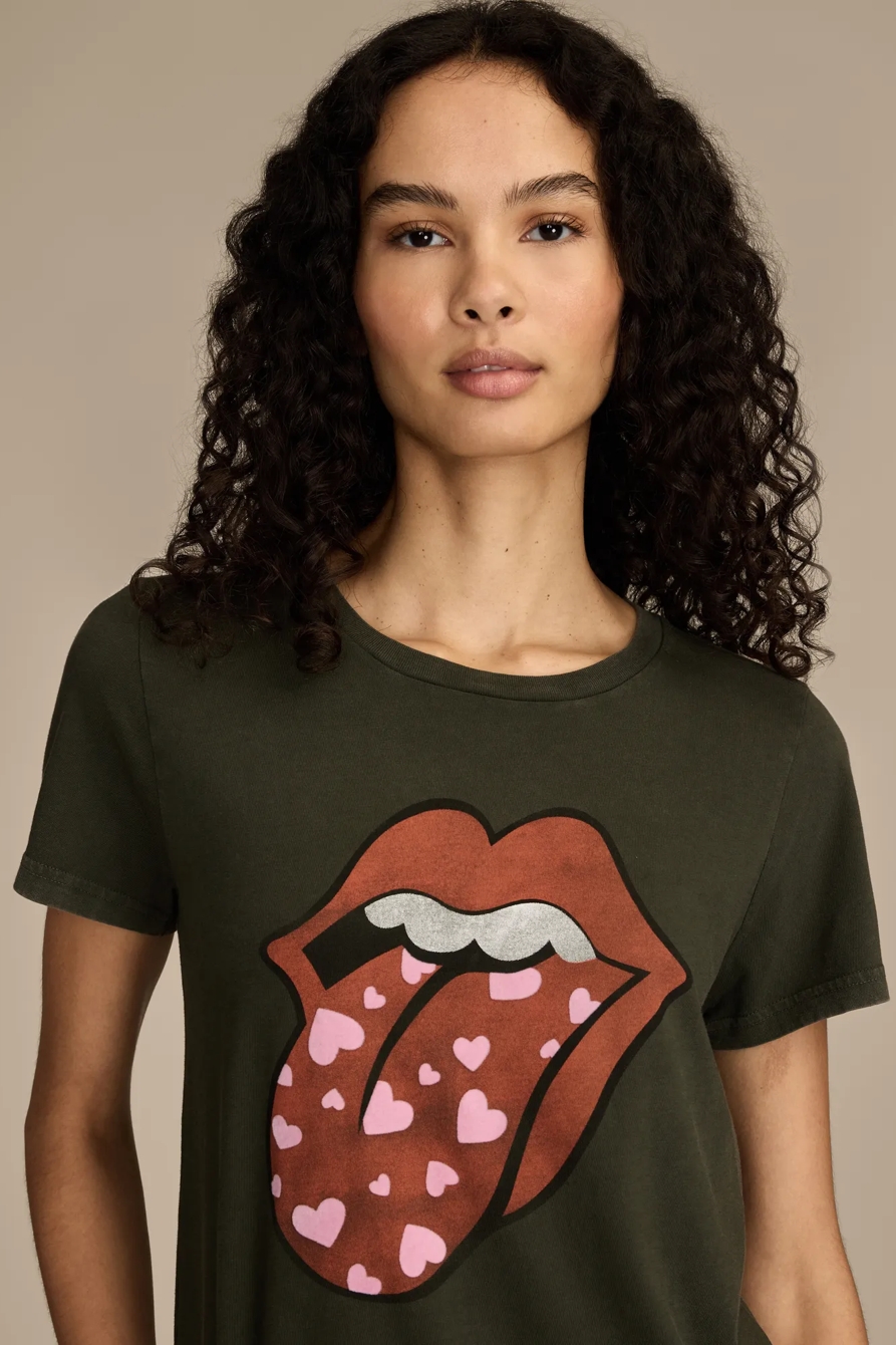 ROLLING STONES HEART LIP CLASSIC CREW, image 2