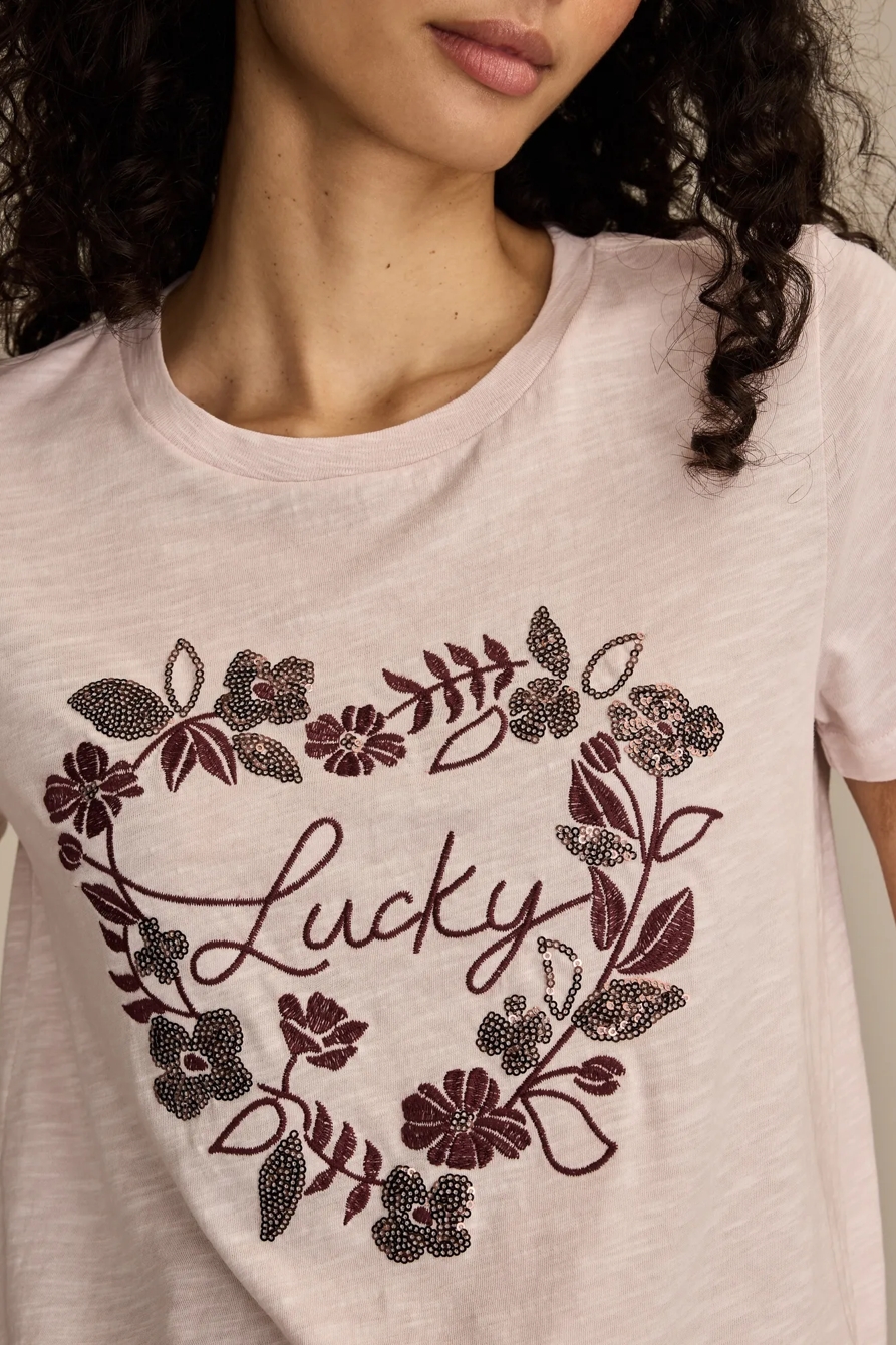 FLORAL LUCKY HEART CLASSIC CREW, image 2
