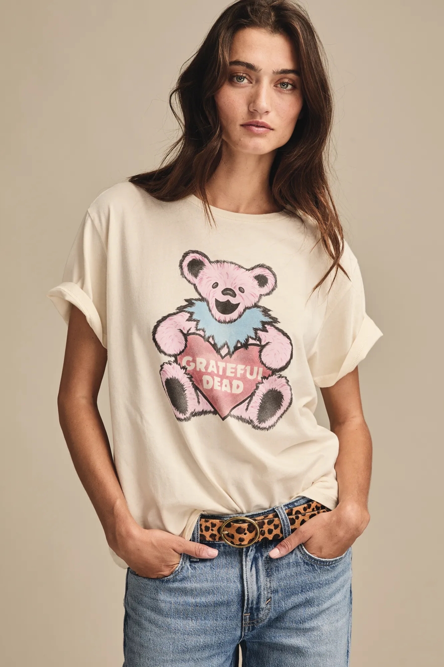 GRATEFUL DEAD VALENTINE BEAR BOYFRIEND TEE, image 5