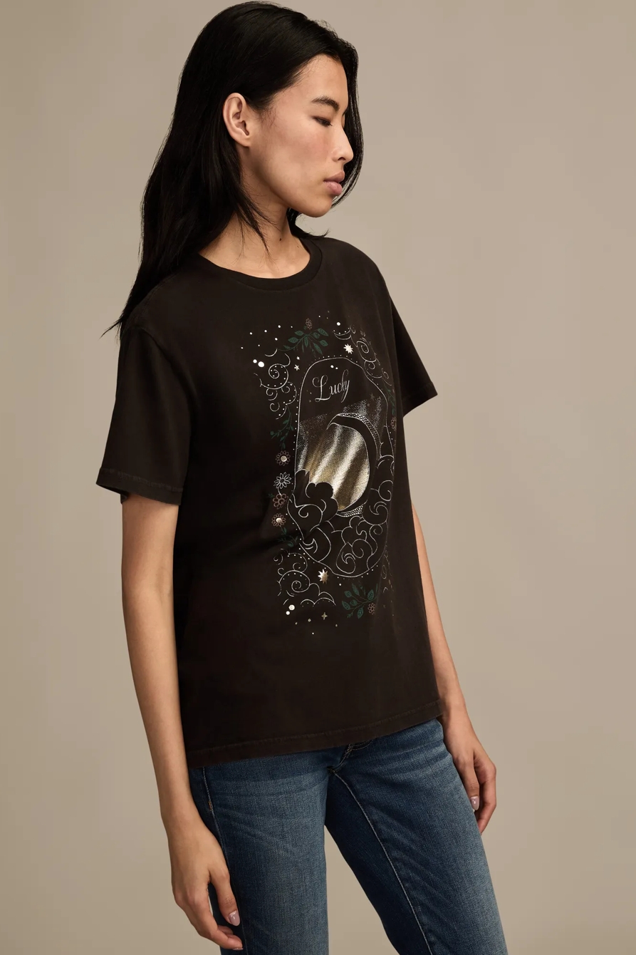 LUCKY MOON BOYFRIEND TEE, image 4