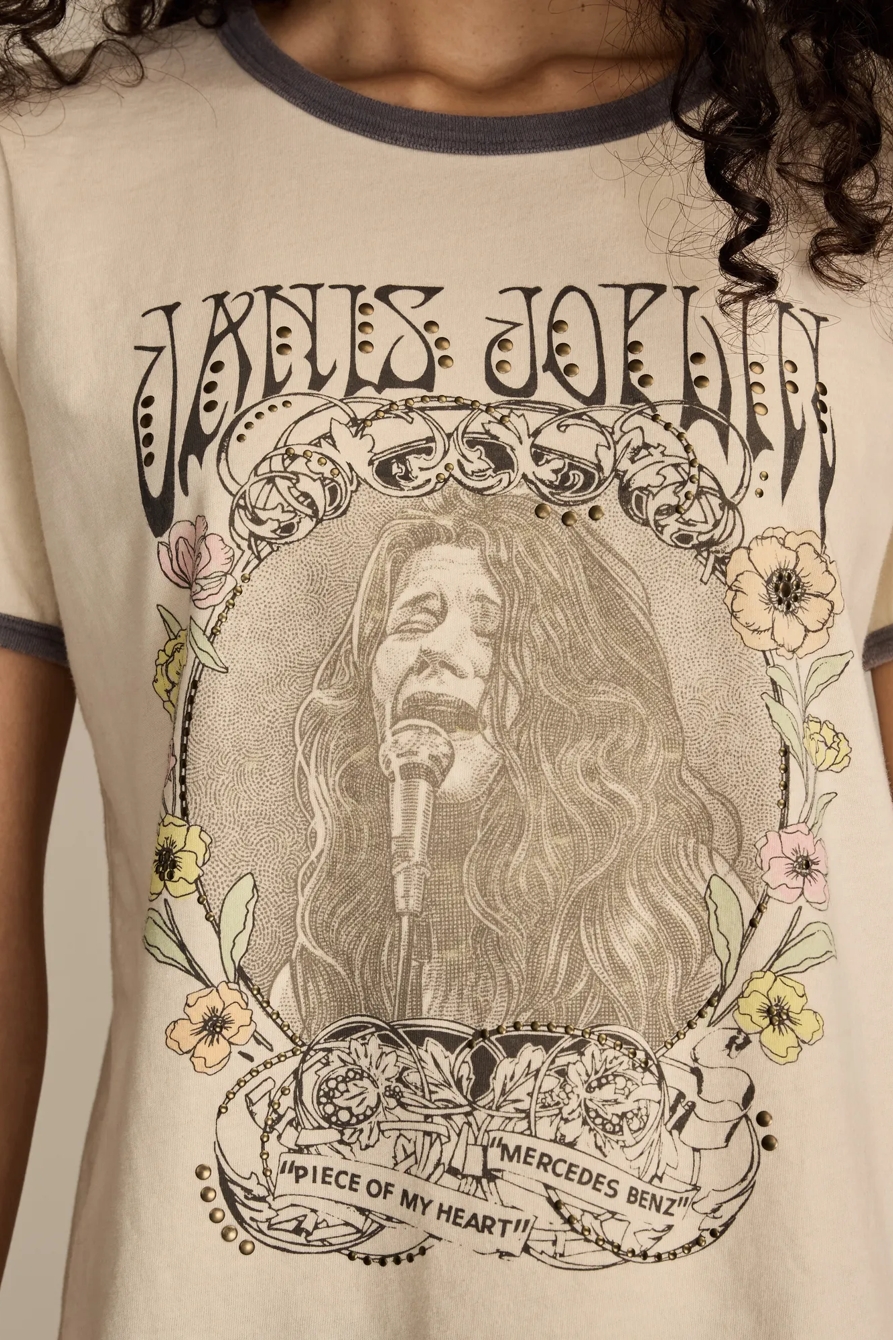 JANIS JOPLIN FLORAL FRAME CLASSIC CREW, image 2