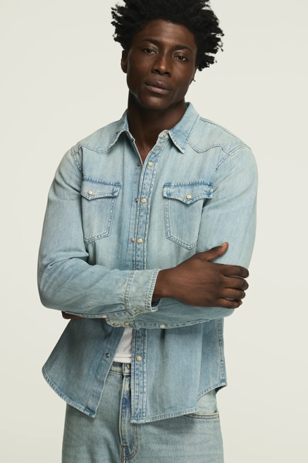 DENIM WESTERN SHIRT, image 1