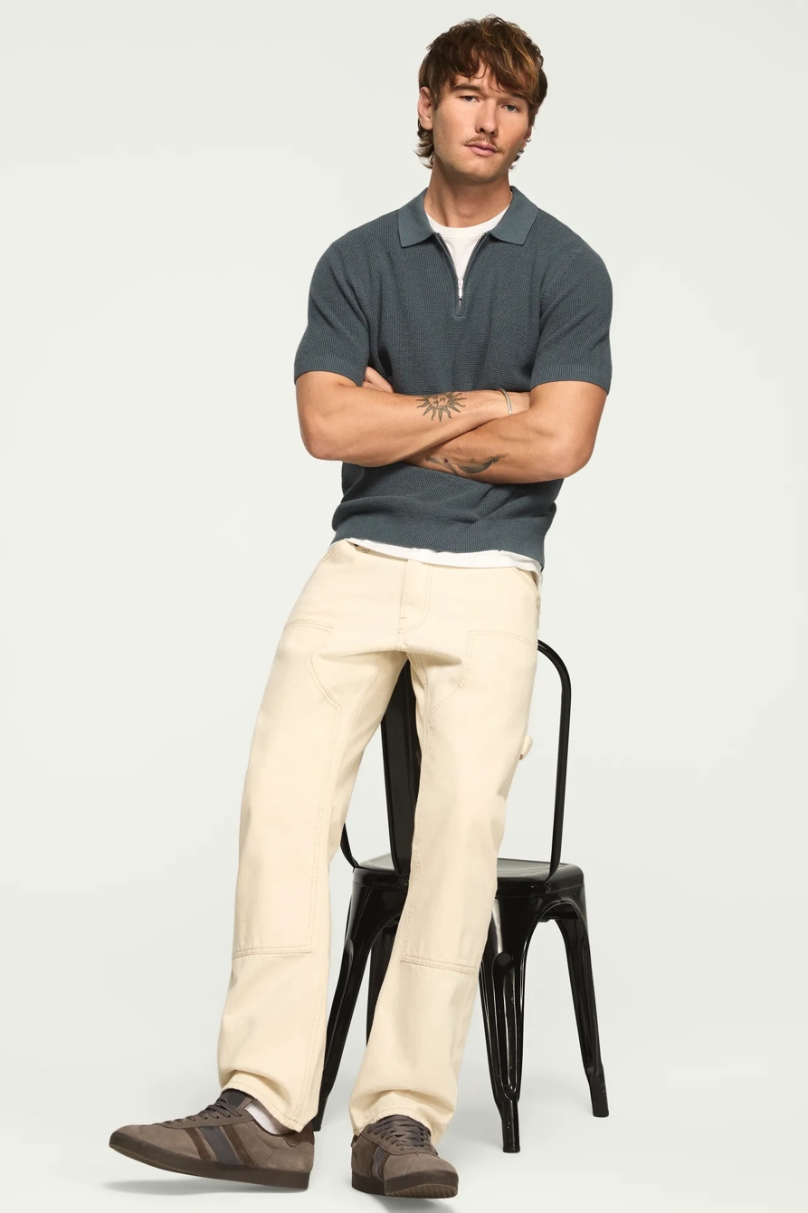 QUARTER ZIP POLO SWEATER, image 2