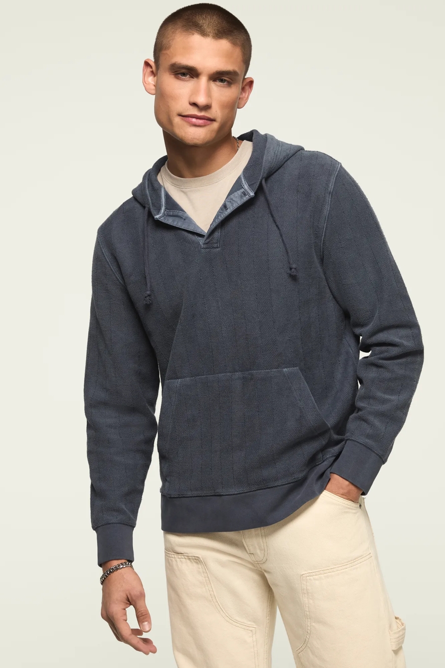 HERRINGBONE JACQUARD HOODIE, image 5