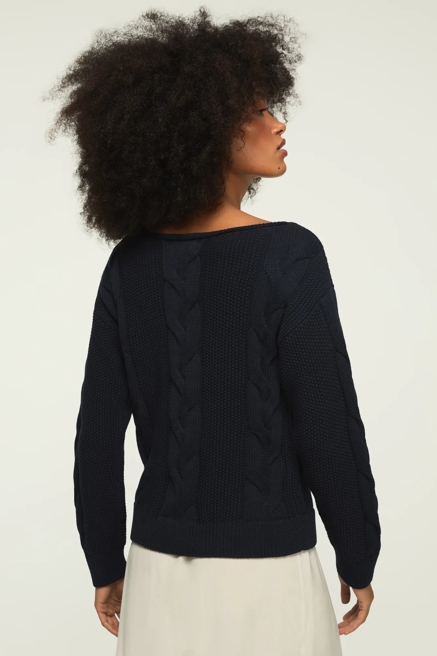 CABLE CREW NECK SWEATER, image 3