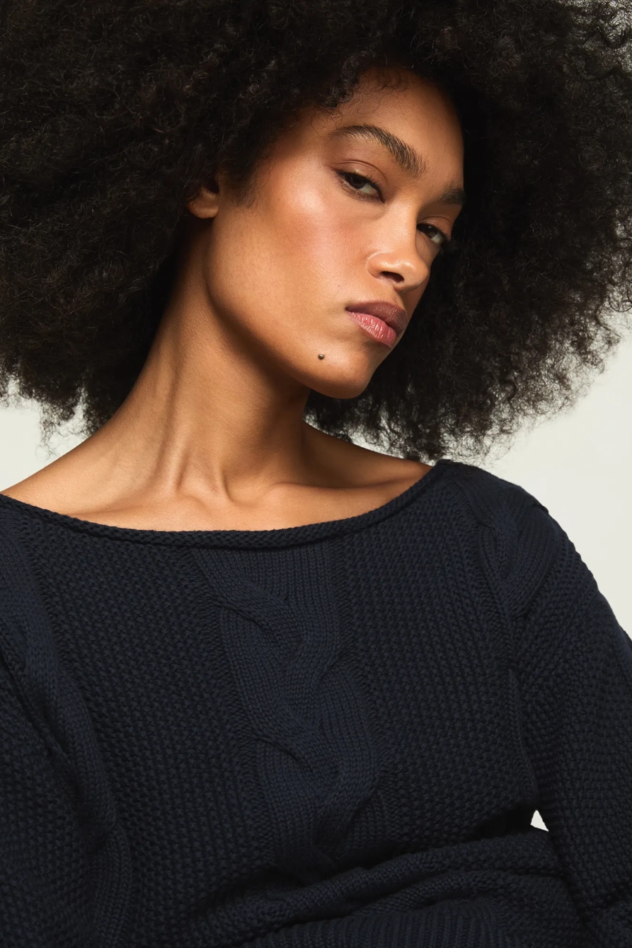 CABLE CREW NECK SWEATER, image 5