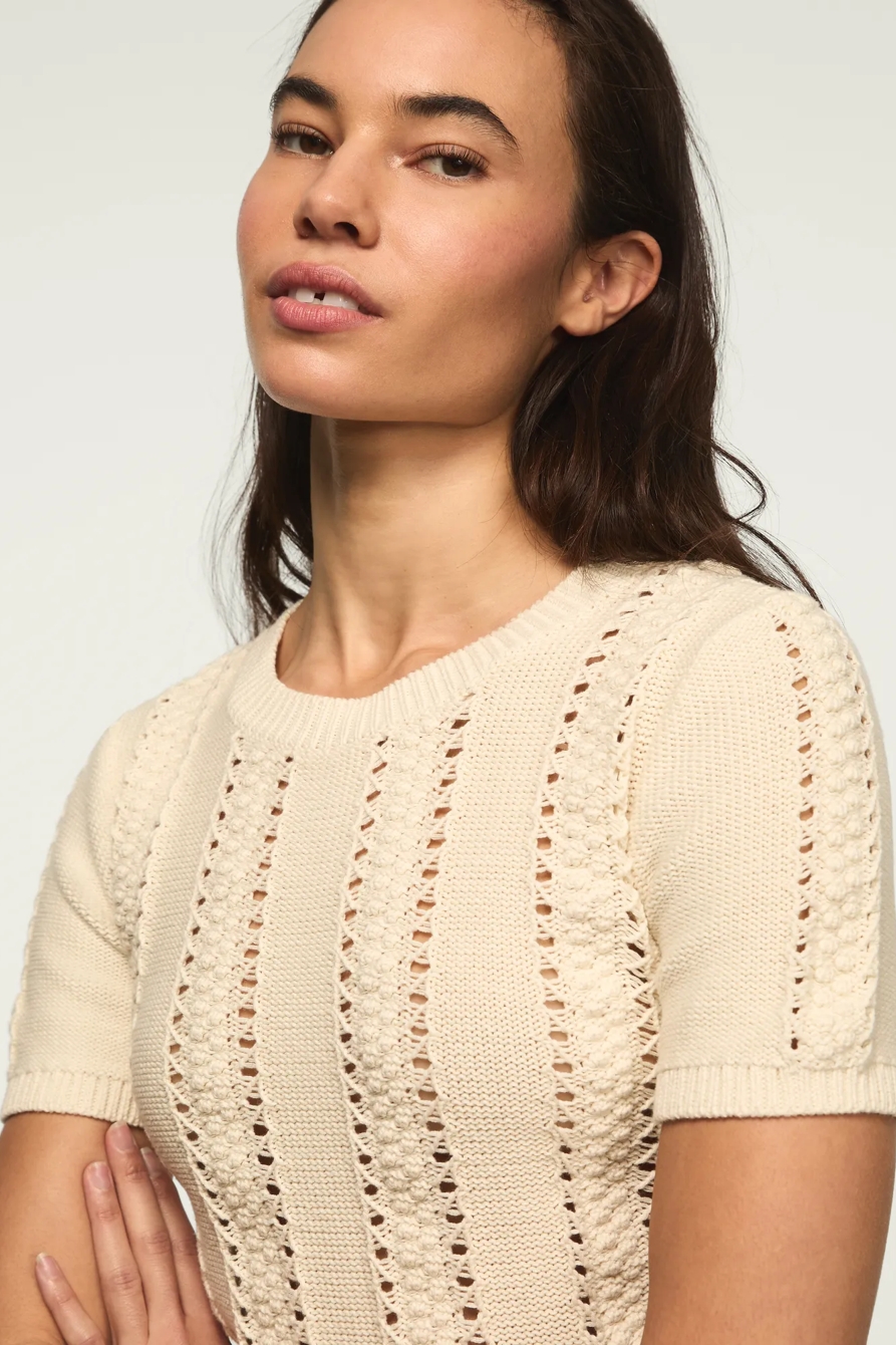 POINTELLE SWEATER TEE, image 2
