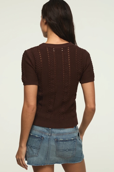 POINTELLE SWEATER TEE, image 3