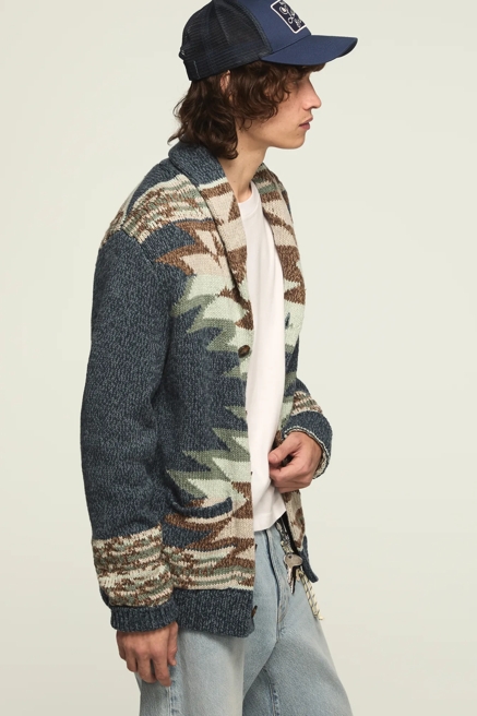 SOUTHWEST SHAWL COLLAR CARDI, image 4