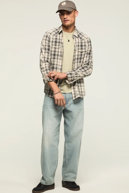 SULFUR TWILL LONG SLEEVE WESTERN SHIRT, image 1