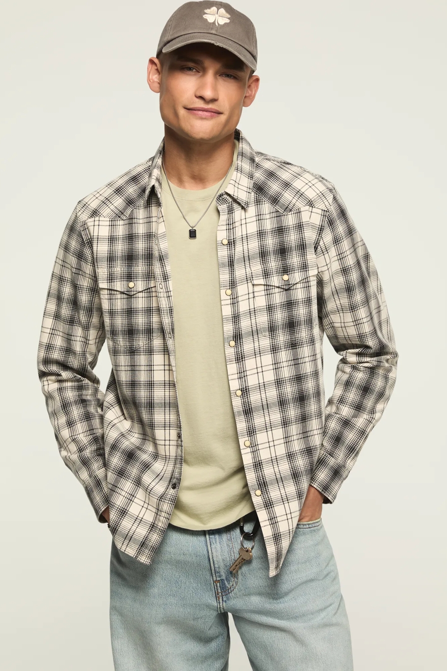 SULFUR TWILL LONG SLEEVE WESTERN SHIRT, image 2