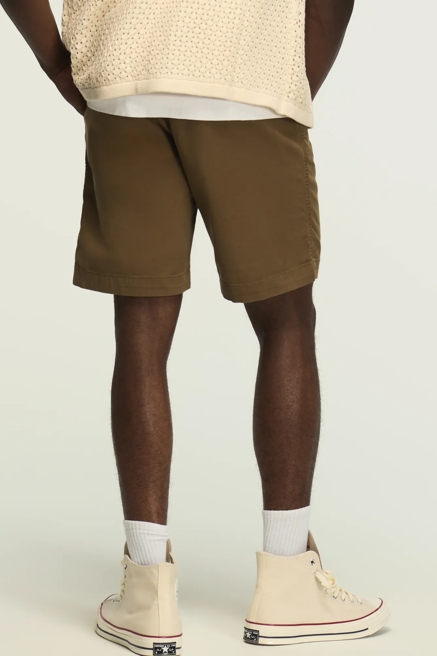 9" STRETCH TWILL FLAT FRONT SHORTS, image 3