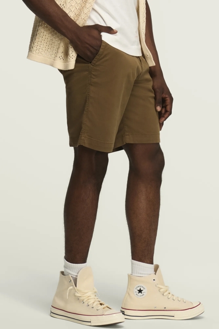 9" STRETCH TWILL FLAT FRONT SHORTS, image 4