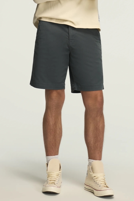 9" STRETCH TWILL FLAT FRONT SHORTS, image 2