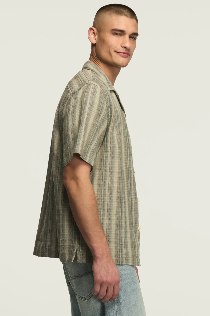 SHORT SLEEVE LINEN CAMP COLLAR SHIRT, image 4