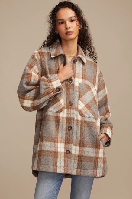 OVERSIZED PLAID SHIRT JACKET, image 2