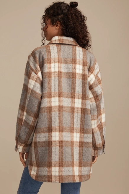 OVERSIZED PLAID SHIRT JACKET, image 3