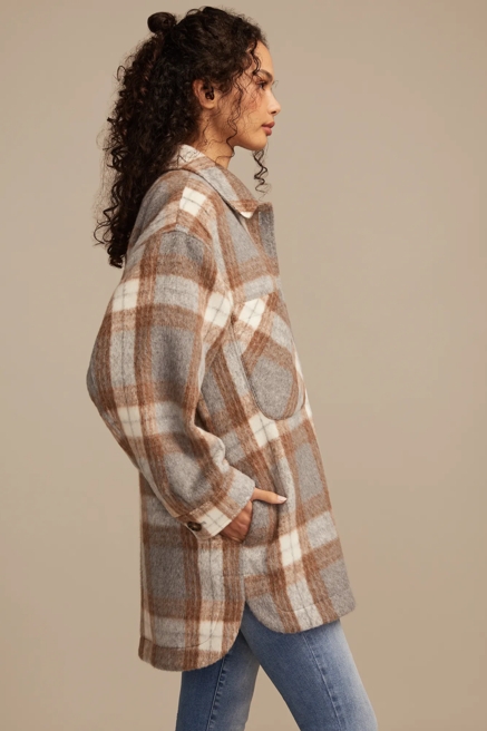 OVERSIZED PLAID SHIRT JACKET, image 4
