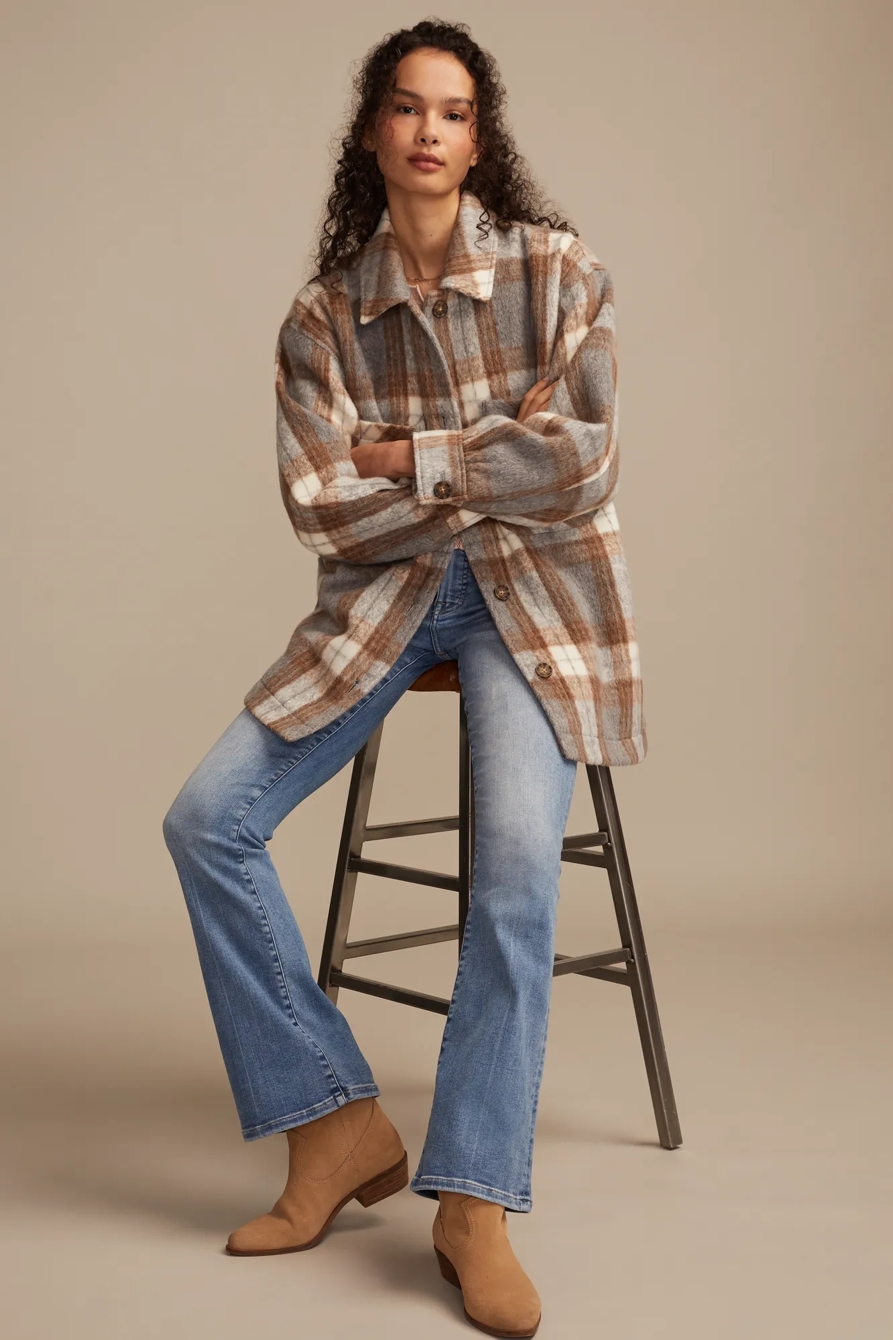 OVERSIZED PLAID SHIRT JACKET, image 7