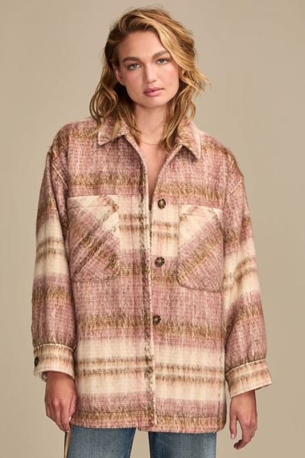 OVERSIZED PLAID SHIRT JACKET, image 1