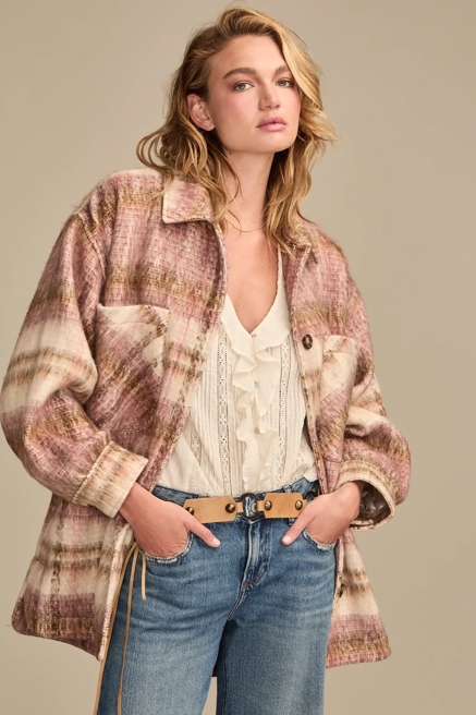 OVERSIZED PLAID SHIRT JACKET, image 4
