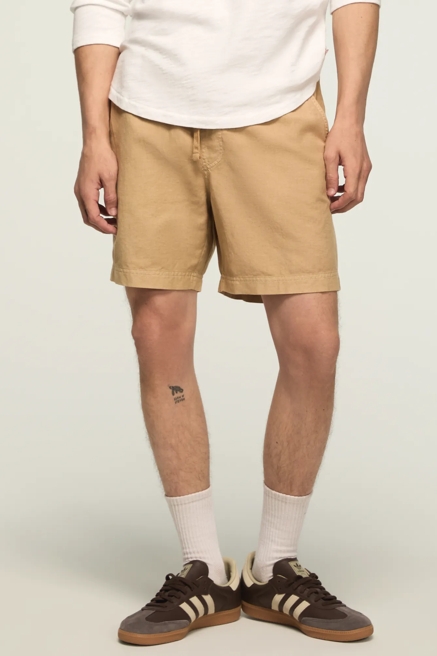 6 INCH LINEN PULL ON SHORT, image 2