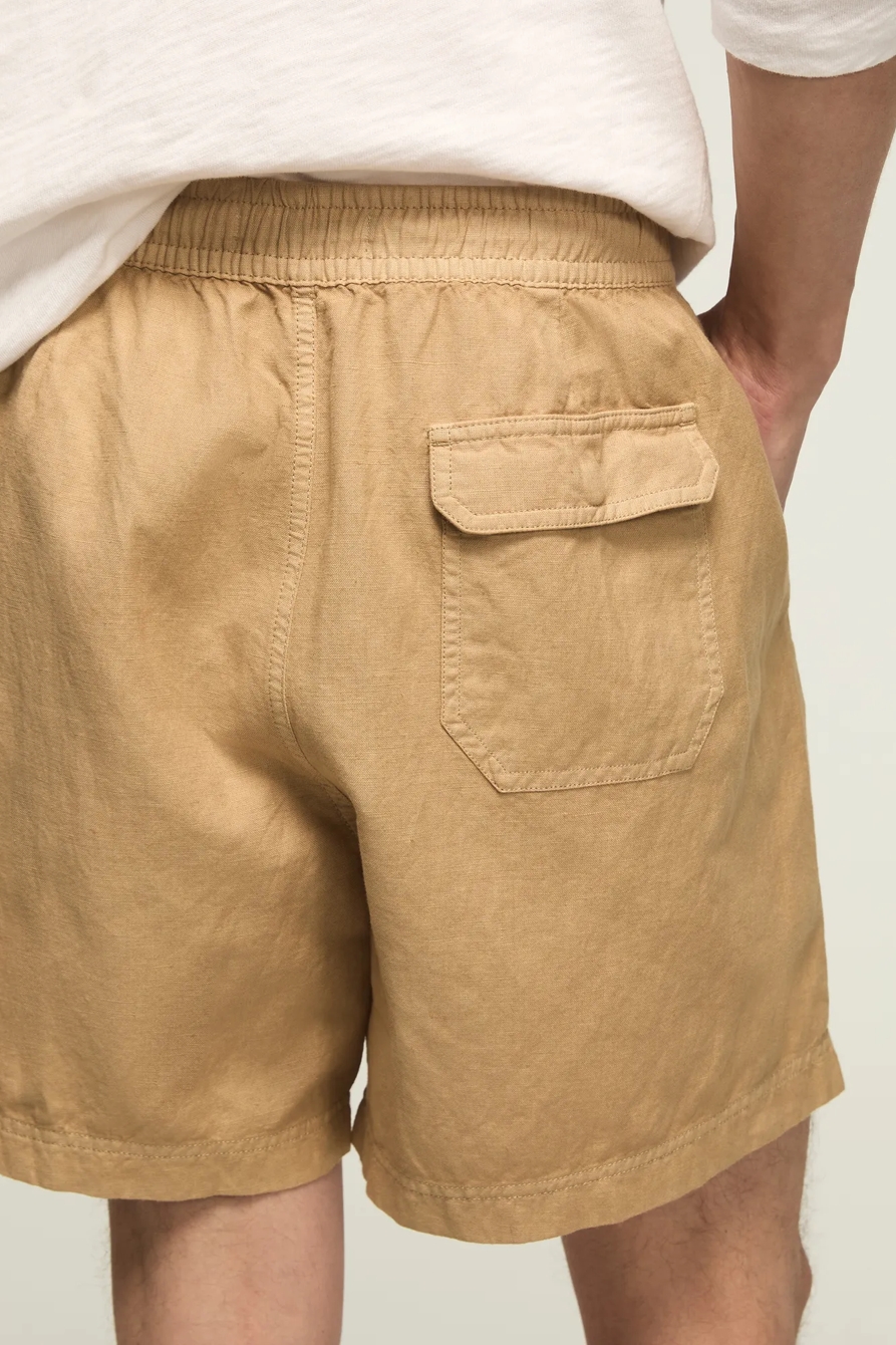 6 INCH LINEN PULL ON SHORT, image 4