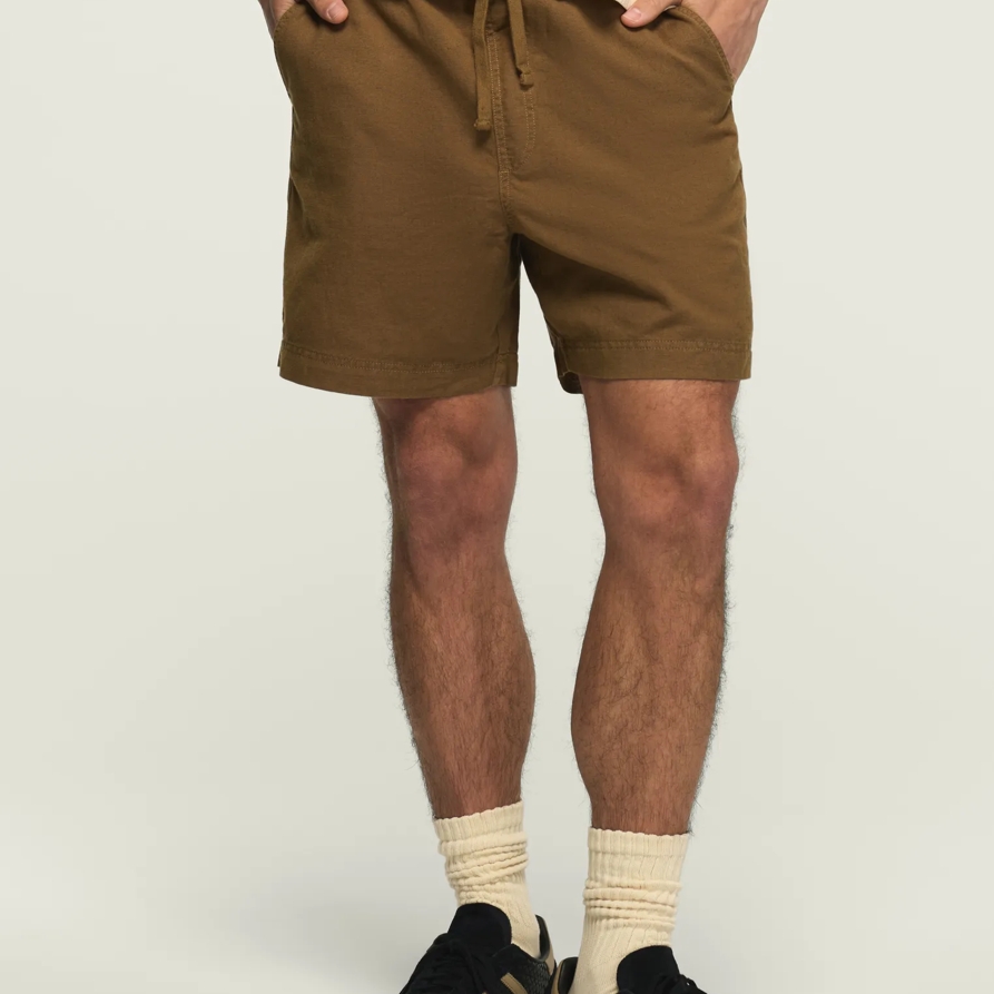 Lucky Brand 6 Inch Linen Pull On Short - Men's Shorts Denim Jean