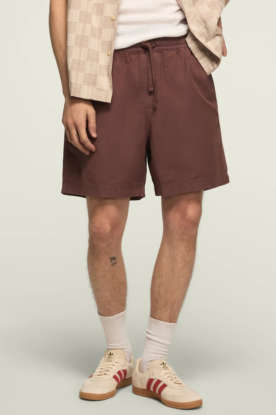 6 INCH LINEN PULL ON SHORT, image 2