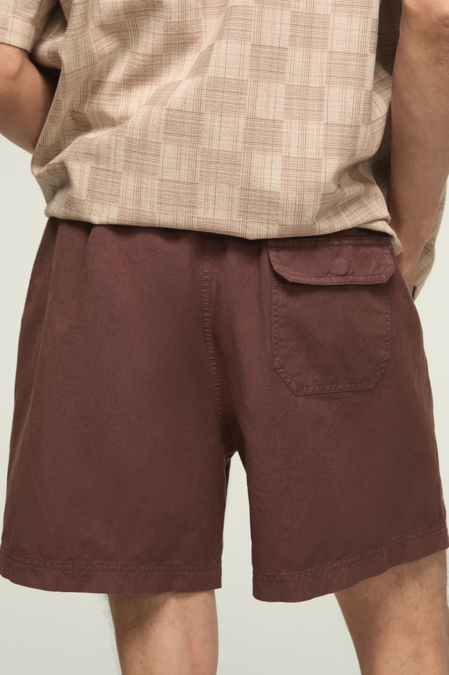 6 INCH LINEN PULL ON SHORT, image 4