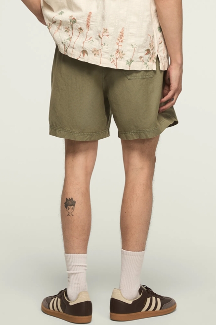 6 INCH LINEN PULL ON SHORT, image 3