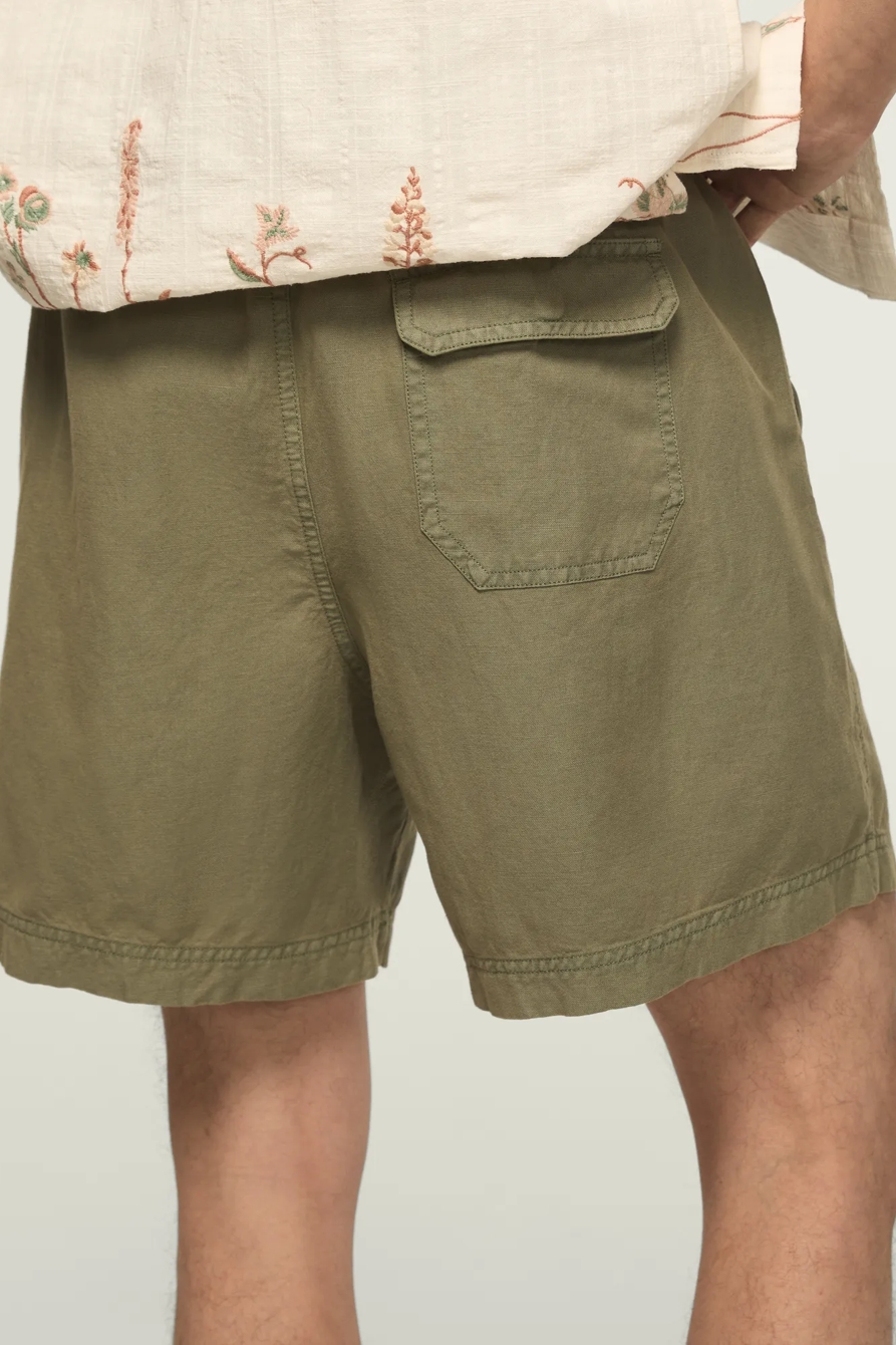 6 INCH LINEN PULL ON SHORT, image 4