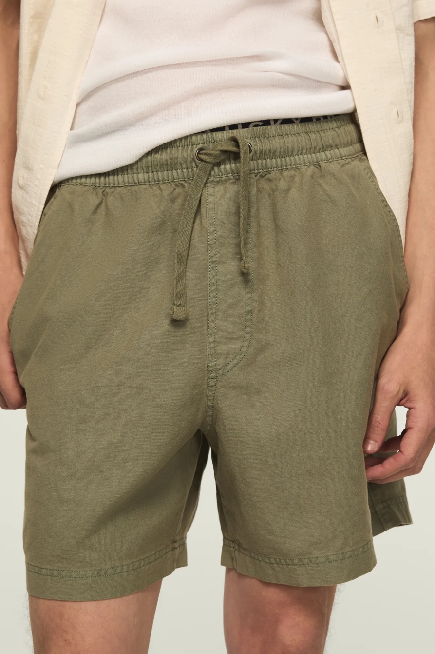 6 INCH LINEN PULL ON SHORT, image 5