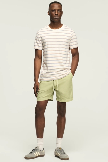 6 INCH LINEN PULL ON SHORT, image 1