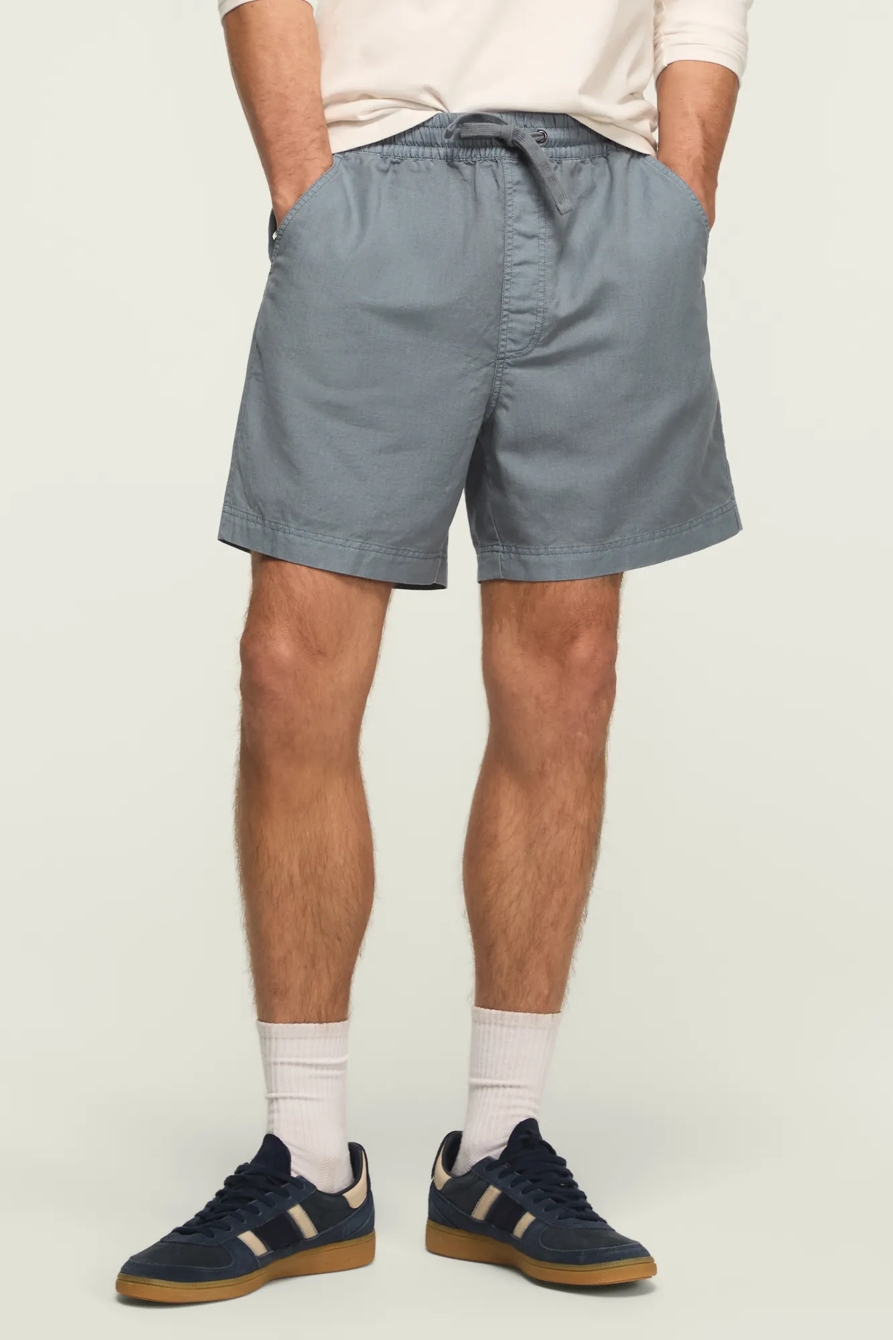 6 INCH LINEN PULL ON SHORT, image 2