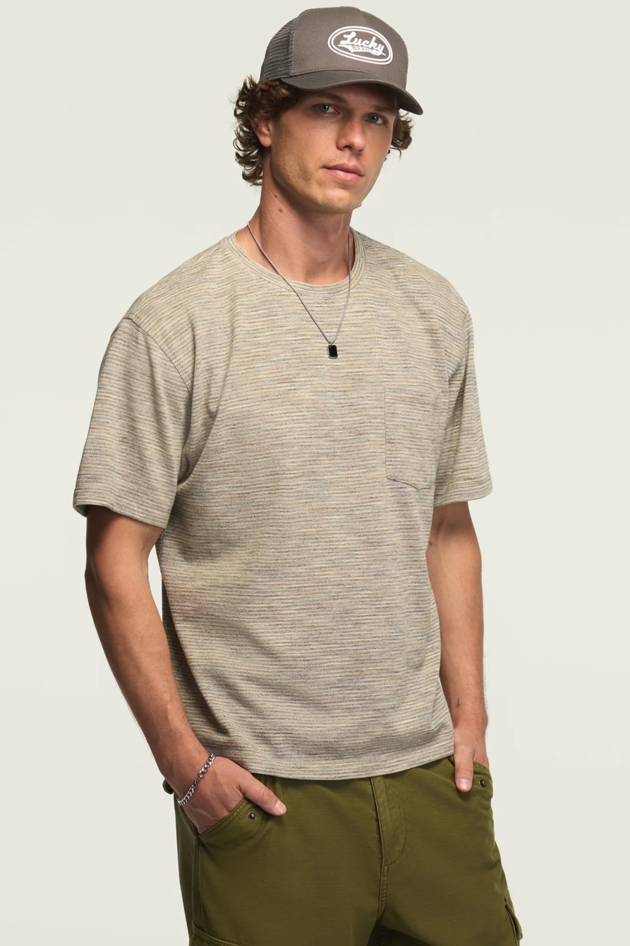 SPACEDYE ONE POCKET TEE, image 4